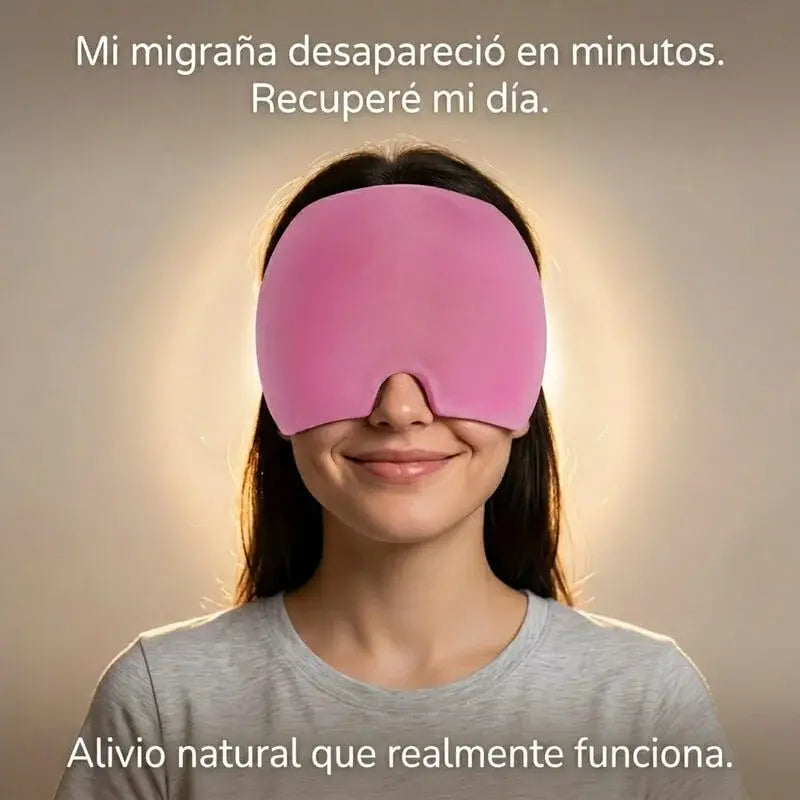 MigraRelief™ – Máscara de gel terapéutica para migraña y estrés
