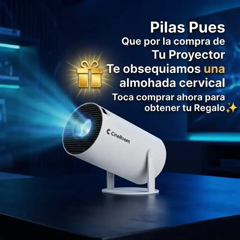 Proyector Inteligente Portátil HY300 Pro - Convierte tu cuarto en una sala de cine