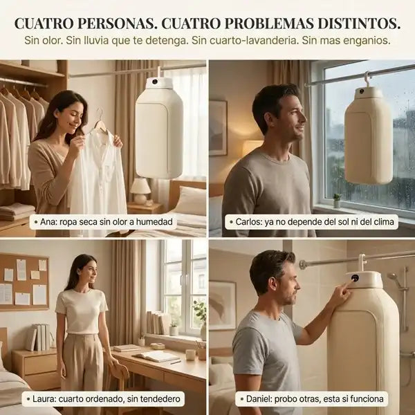 Secadora Ropa Portátil - Ropa seca de verdad