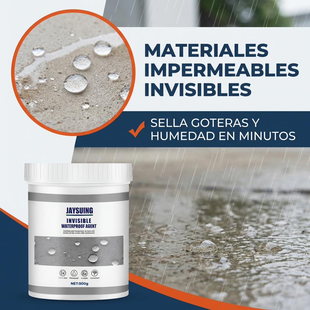 Sellador Impermeabilizante Transparente - Repara grietas al instante