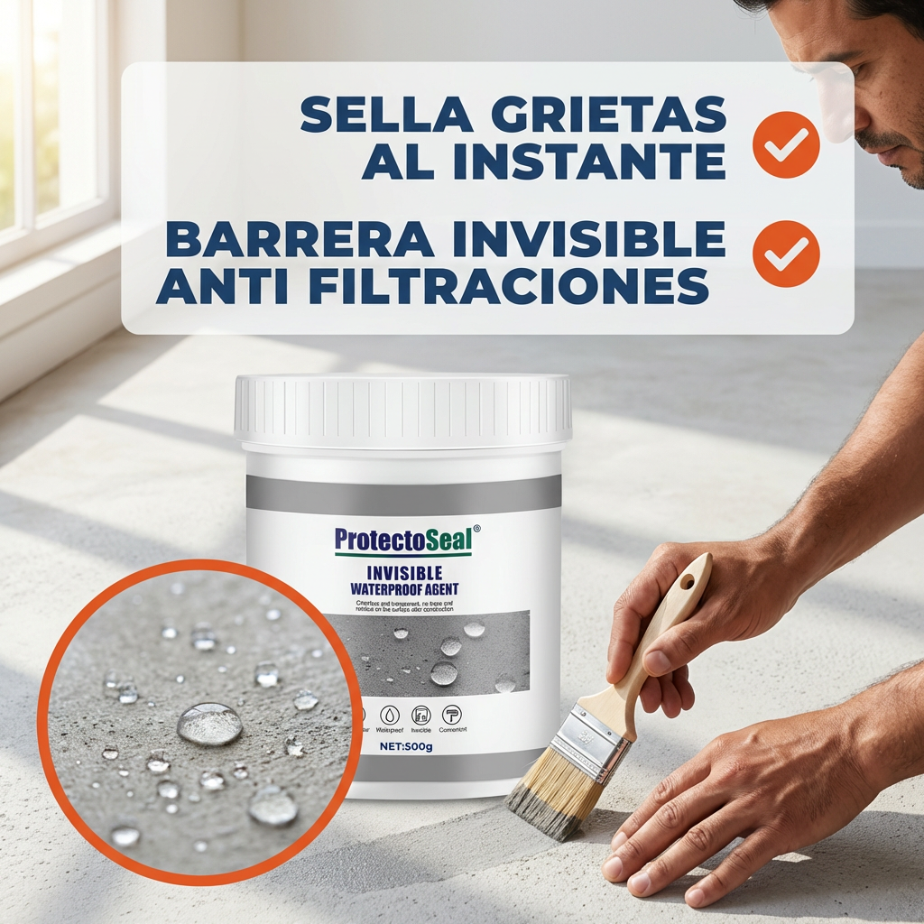 Sellador Impermeabilizante Transparente - Repara grietas al instante